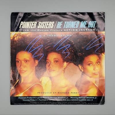 Pointer Sisters He Turned Me Out Single Record RCA 1987 6865-7-R