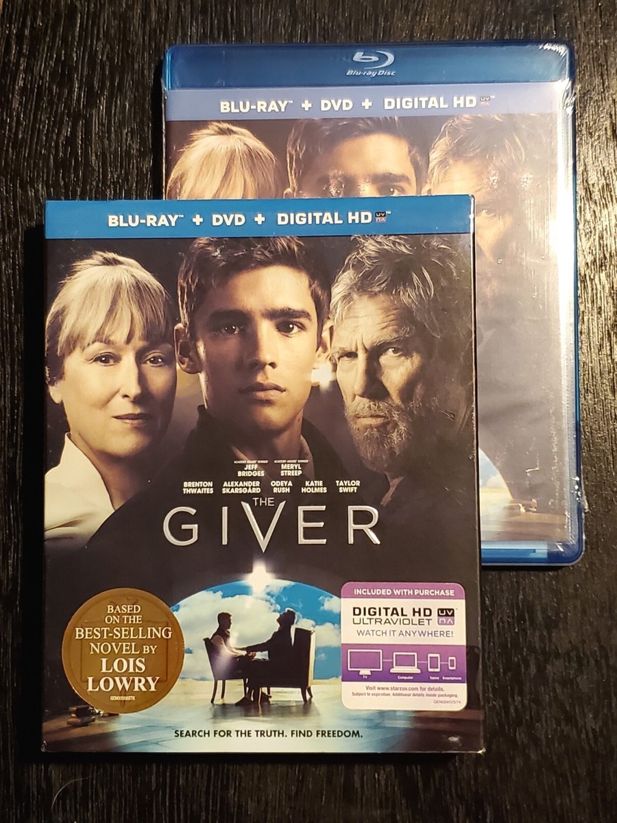 The Giver (NEW Blu-Ray, 2014) w/ Slipcover, Lois Lowry Adaptation