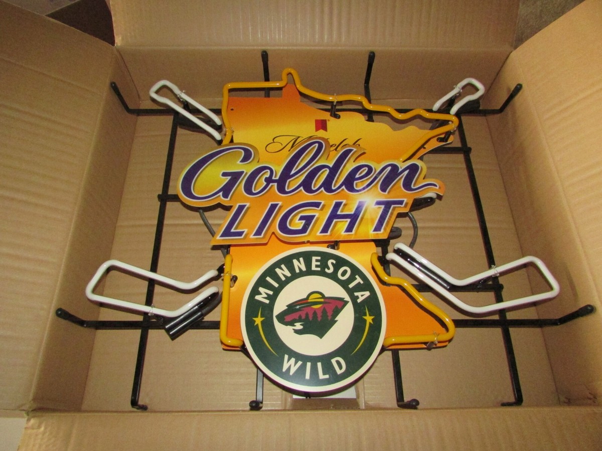PICK UP ONLY New NHL Minnesota Wild Michelob Golden Light Hockey
