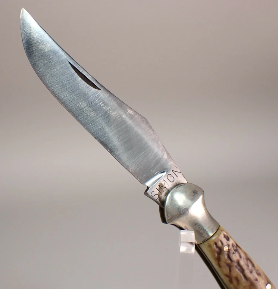 Early Simón Cuchillerías Albacete Stag Traditional Spanish Navaja Pocket Knife - Image 3 of 4