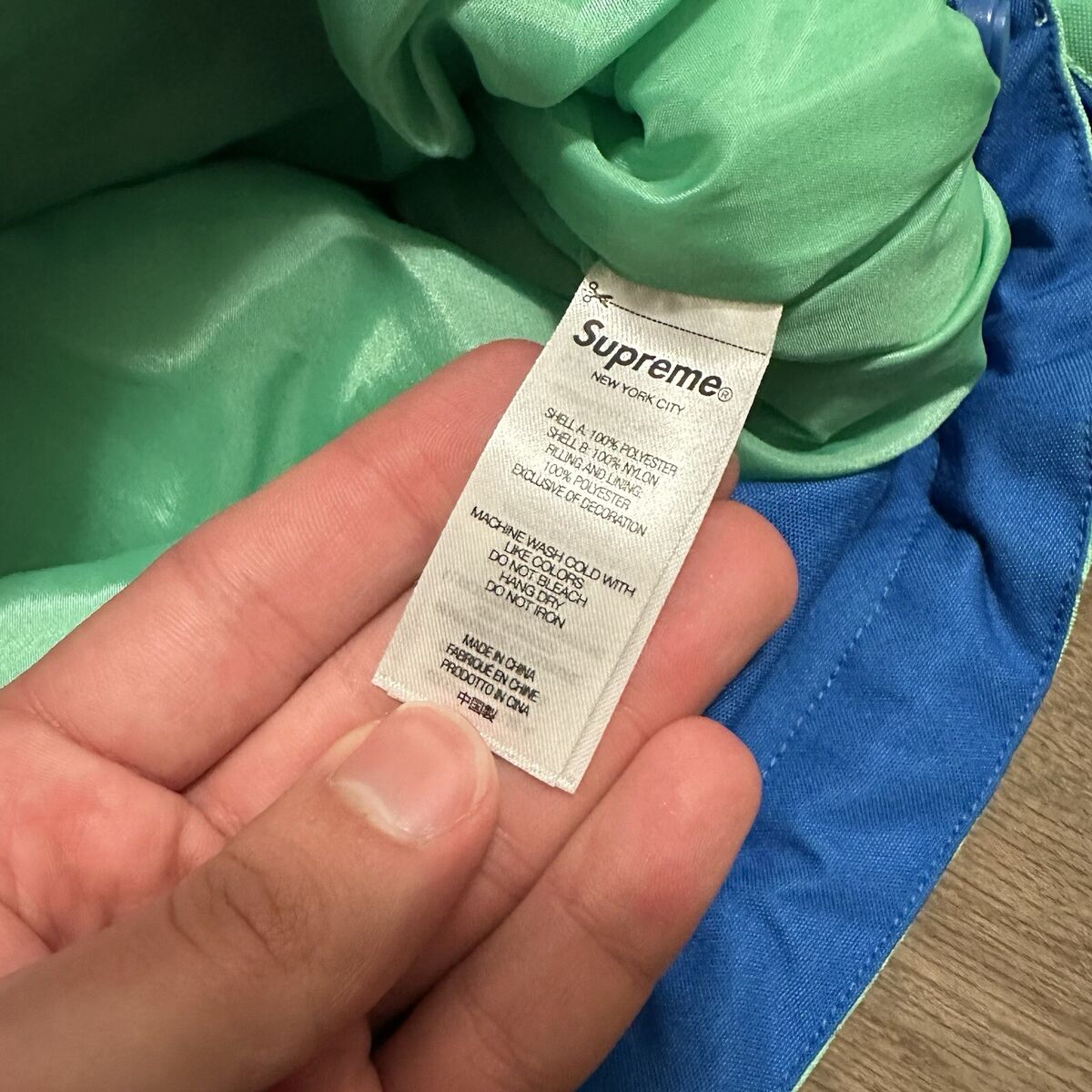 Supreme Umbro Hooded Anorak Jacket Coat Blue Green Size Supreme Umbro Hooded Anorak Jacket Coat Blue Green Size