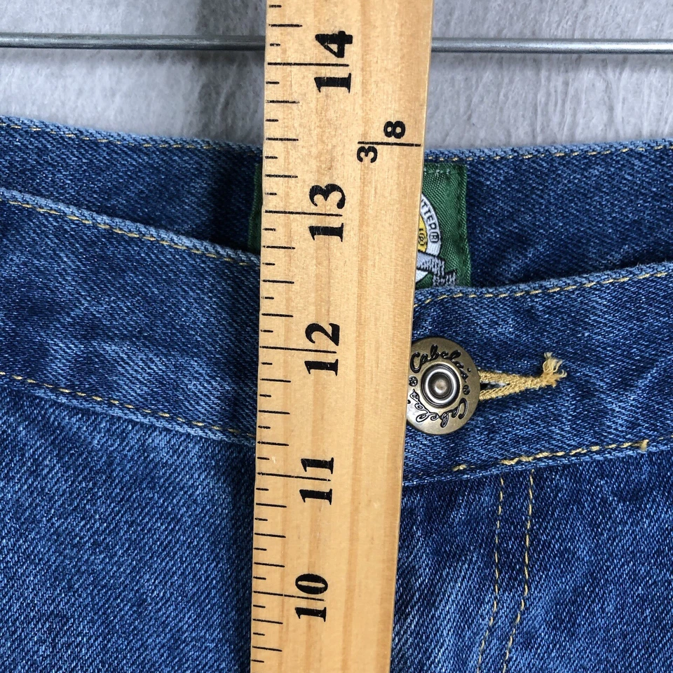 Cabellas Jeans Mens 36x34 Blue Roughneck Upland Brush Ranch Double Leg Reinforce - Image 4 of 4