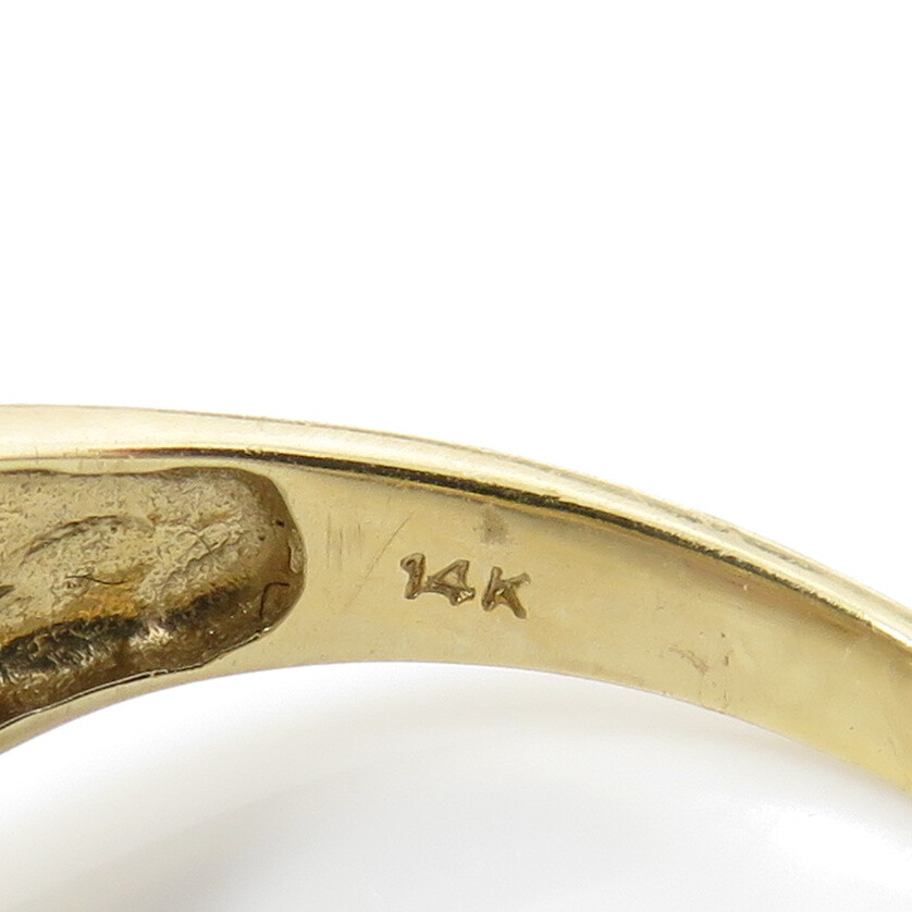 NYJEWEL 14k Yellow Gold Diamond Ring - image 5