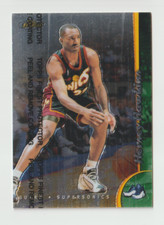 1998-99 Finest Basketball w/Protector #34 Hersey Hawkins - Seattle Supersonics