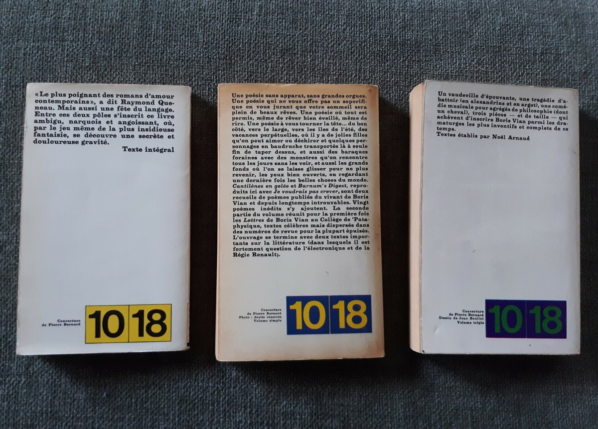 Boris Vian, 3 French Language Paperbacks, Fair-Acceptable. | eBay