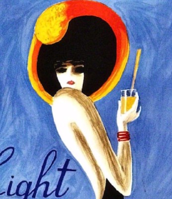 Orangina Drinks Light Vintage Poster Print Art Advertising Fashion