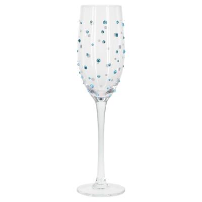 Kaiserin Aquamarin Diamant Edelstein Sektflöte Glas Party feiern Geschenkidee