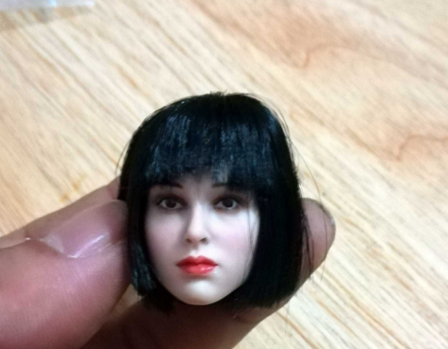 1/6 blasse Haut kurze schwarze Haare weiblicher Kopf Natalie Portman Skulptur geschnitztes Modell - Bild 2 von 9