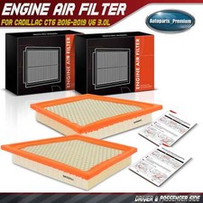 2x Left & Right Engine Air Filter for Cadillac CT6 2016 2017 2018 2019 V6 3.0L