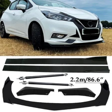 Front Bumper Lip Spoiler Splitter Car Body Rear For Nissan Versa S Plus