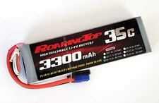 RoaringTop LiPo Battery Pack 35C 3300mAh 4S 14.8V with EC3 Plug