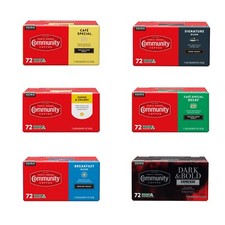 Community Coffee K Cups Pod - Choice of Flavor  72 count 