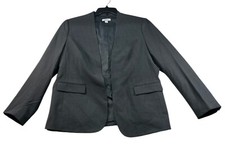 Bar III Blazer Womens Size XL Gray Long Sleeve Open Front Career Business New