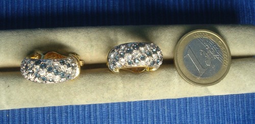 Support boucle d'oreille clip réglable à vis argent vieilli 16 x 18 mm x 1 paire - Un grand marché