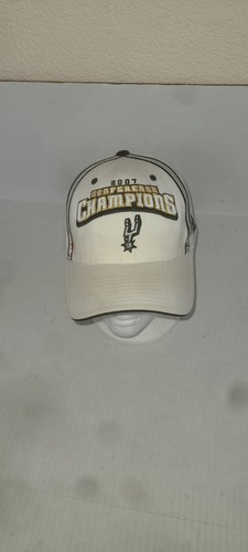 San Antonio Spurs 2007 Conf Champions Hat Nwot Adjustable Strapback White By...