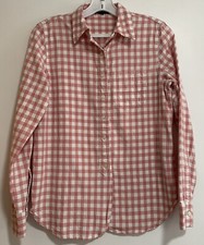 Lauren Ralph Lauren Pink White Gingham Button Down Women  s Size XS