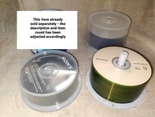 Blank Writable CDs and DVDs Sony - 98 pieces Open Box - Audio READ