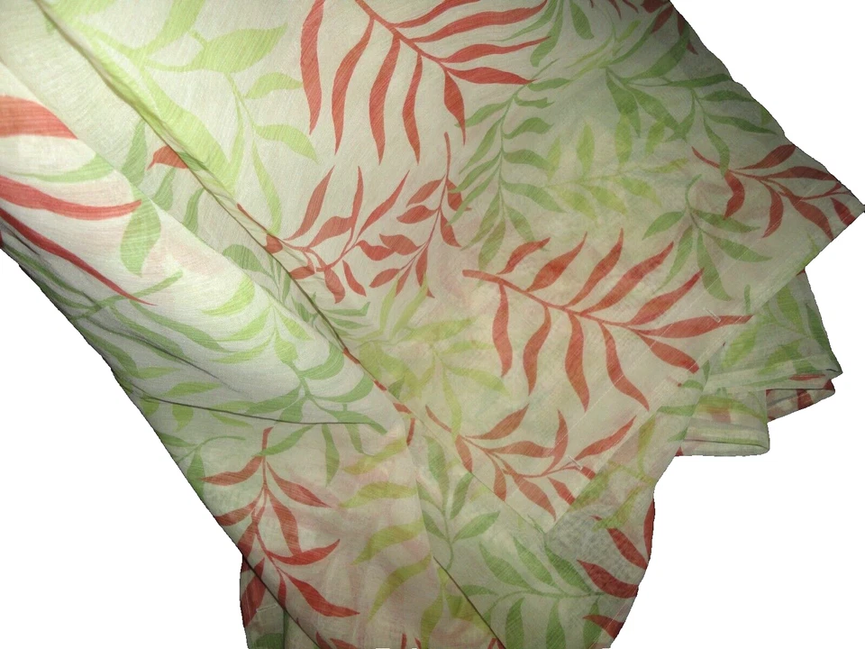 MEJOR HOGAR BAMBÚ HOJAS SEMI TRANSPARENTES ROJO VERDE (2) CORTINAS DE DUCHA 70 X 70 Foto 2 de 4