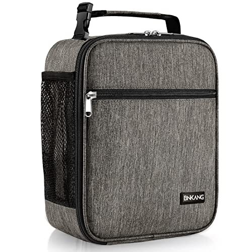 small black insulated lunch bag