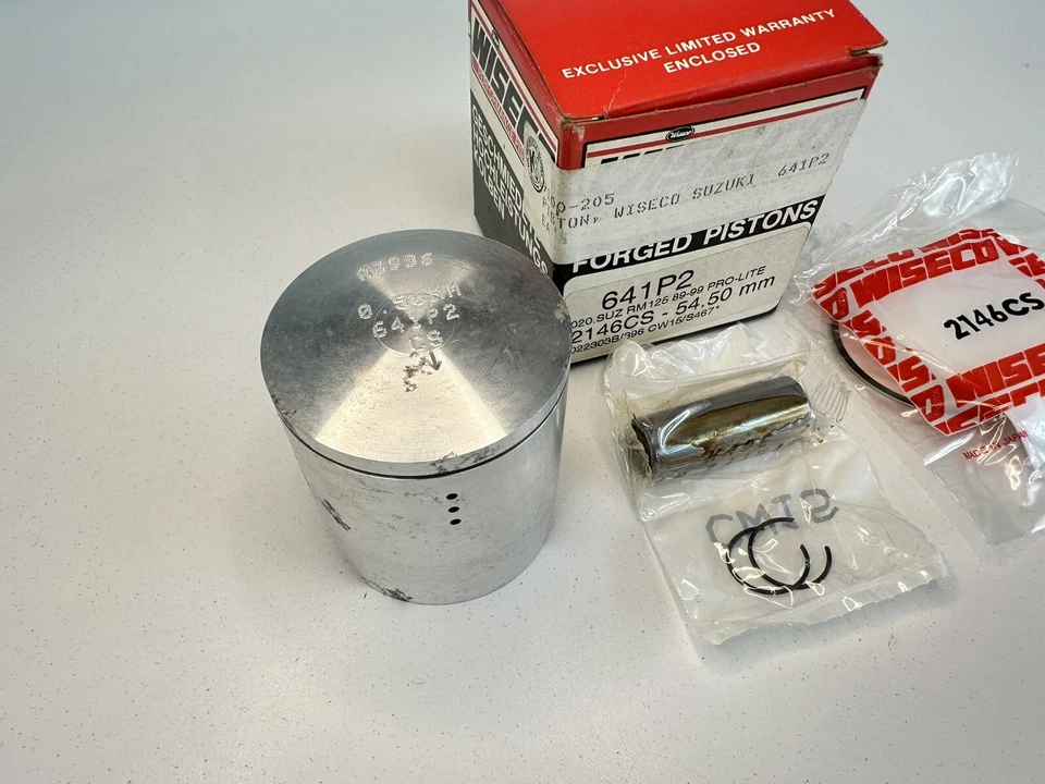 NEW 89-99 SUZUKI RM125 RM 125 WISECO PISTON & RING KIT 641M05450 (+.50MM OVER) - Image 3 of 4