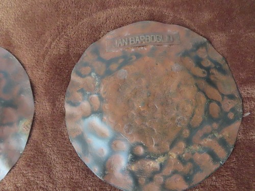 Jan Barboglio Rustic Metal Hammered Plates lot of 5 - Picture 7 of 7