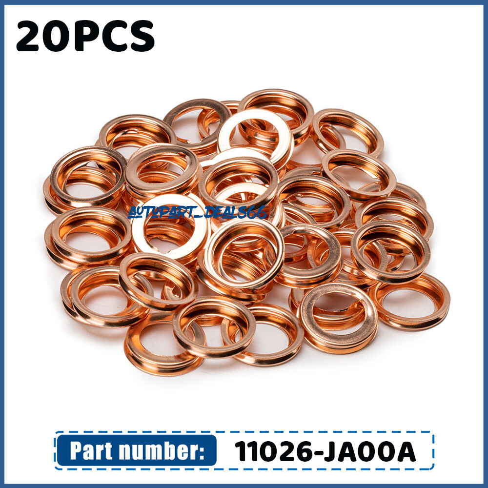 Set OF 20 Oil Drain Plug Crush Washer Gaskets For Nissan 11026JA00A