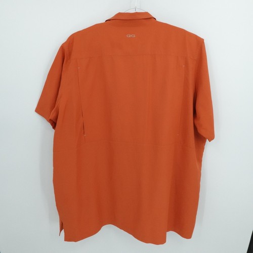 Game Guard Outdoors Shirt Mens XXXL Orange Fishing Vented Embroidered Mikes Hard - Picture 14 of 14