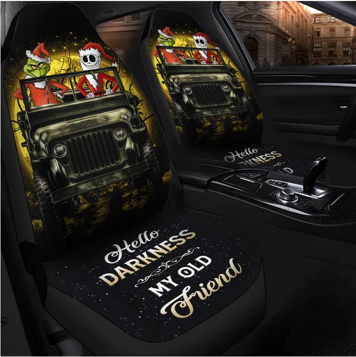 Jack Nightmare Before Christmas And funny character Car seat cover