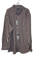 Daniel Cremieux Mens Shirt Slim Fit Plaid Check Longsleeve Button Down XXL NWT