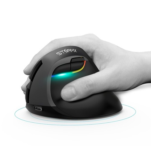 XENICS STORMX VM3 Wireless Professional Vertical Mouse Max 4000DPI PAW3212 OMRON - Picture 4 of 9