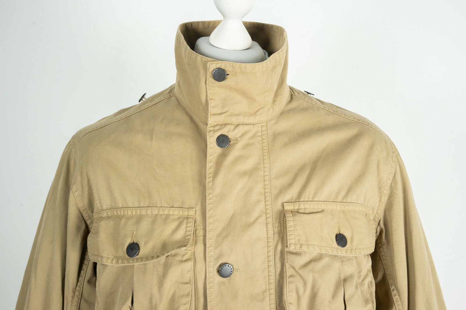 Barbour Washed Twill Trooter Beige 