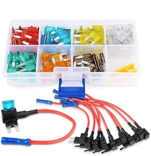 - 50034R 10 Pack 12V Car Add-A-Circuit Fuse Tap Adapter Mini Atm Apm Blade Fuse 