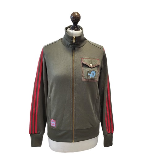 Adidas Track Top/Jacket Green Full Zip UK Womens UK 12 EU 40 G702 - Picture 3 of 5