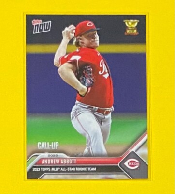 2023 MLB Topps Now Andrew Abbott Call-Up ROOKIE CUP SP Cincinnati Reds #RC-8  