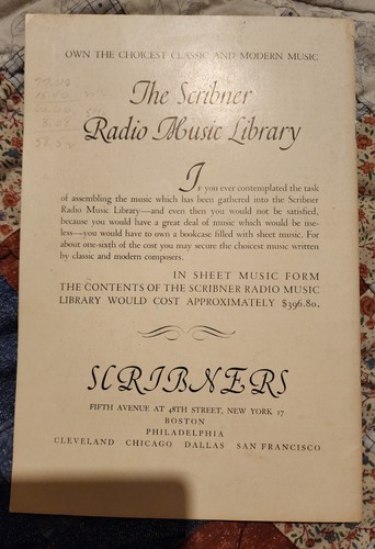 The Scribner Radio Music Library Paperback - Picture 2 of 2