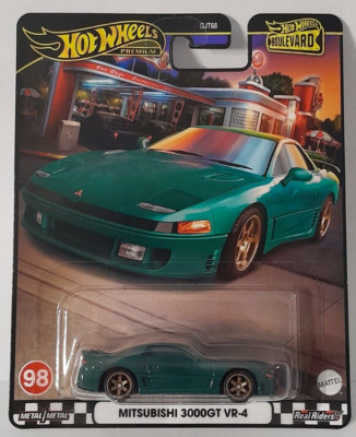 HOT WHEELS PREMIUM BOULEVARD MITSUBISHI 3000GT VR-4 REAL RIDERS HRT68