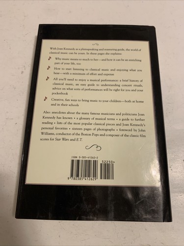 Joan Kennedy SIGNED The Joy Of Classical Music Book + CD Ted Kennedy 1992 1st Ed - Picture 2 of 5