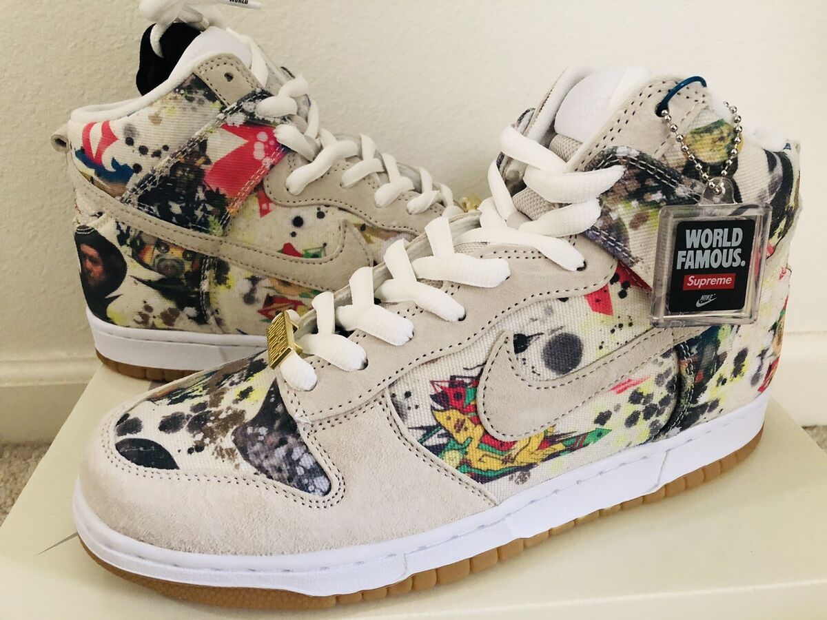 Nike Dunk SB Hi x Supreme 'Rammellzee' - size 9 DS Trusted Nike Dunk SB Hi x Supreme 'Rammellzee' - size 9 DS Trusted