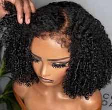 CEXXY Short Bob Wig 13x6 HD Lace Frontal Wig Jerry Curly Human Hair Wig 