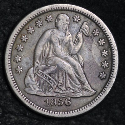 1856-O Seated Liberty Silver Dime CHOICE XF++ FREE SHIPPING E243 ACCR