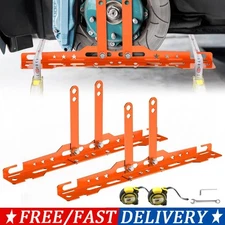 2Pcs Upgraded Wheel Toe Alignment Tool Plate Kit with Measuring Tapes - Orange