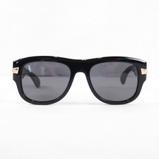 Gucci GG1517S Square Sunglasses With Black And Gold Frames And Gray Lenses