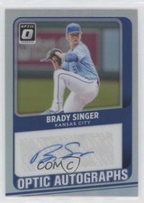 2021 Panini Donruss Optic Optic Auto Holo Prizm Brady Singer #OA-BS Auto 0w27