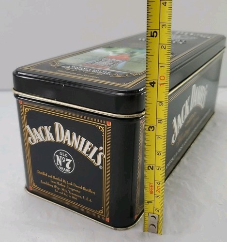 Jack Daniels Whiskey Old No. 7 leere Blechdosen der Heritage Serie & 2 Glasjäger - Bild 7 von 9