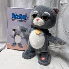 Gebra Rock Star Rock Kitty Dancing & Singing Cat Animated Plush Kids Songs 