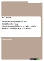 TreuhandverhäLtnisse Bei Der Kreditbesicherung. GestaltungsmöGlichkeiten, Zivilr