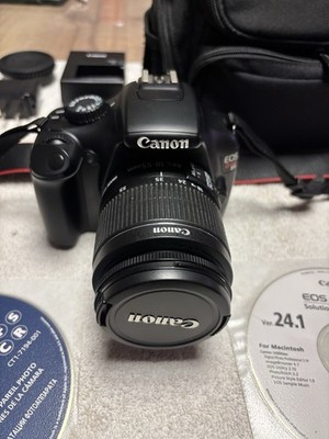 Canon EOS Rebel T3 / 1100D Digital SLR Camera Kit w/ Lens, CDs, Bag