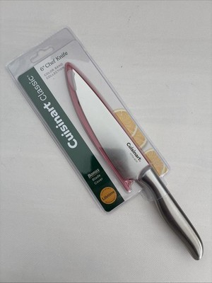 New Cuisinart Classic 6'' Chef Knife Stainless Steel Dark Pink Knife Heavy