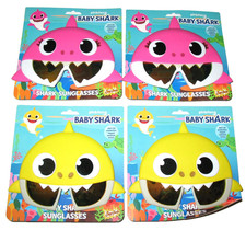 4 NEW PINKFONG BABY SHARK YELLOW / PINK SUNGLASSES PARTY