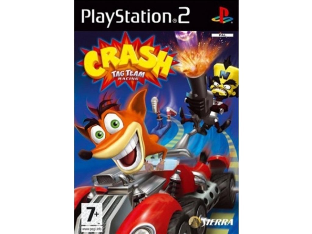 Crash Tag Team Racing (Sony PlayStation 2, 2005) WITH MANUAL